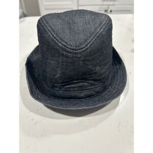 Hawk Mens Black Denim Bucket Hat‎ Size S